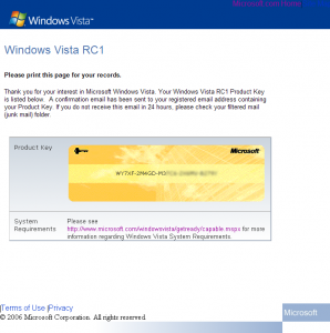 Windows Vista Product Keys Serial Number Free Download